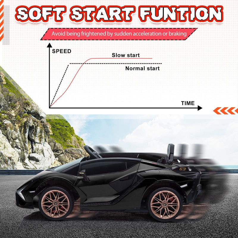 Load image into Gallery viewer, TOBBI 12V Kids Lamborghini SIAN Electric Car with Remote Control - Perfect for Little Drivers!
