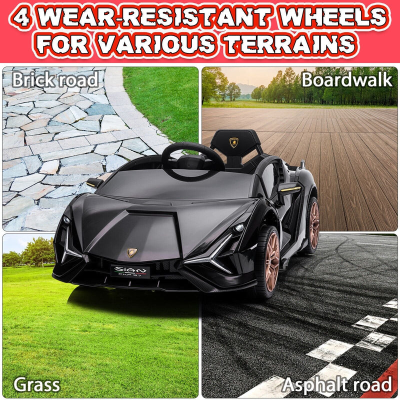 Load image into Gallery viewer, TOBBI 12V Kids Lamborghini SIAN Electric Car with Remote Control - Perfect for Little Drivers!
