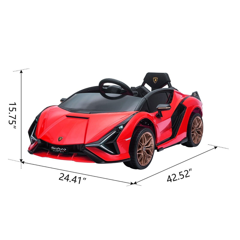 Load image into Gallery viewer, TOBBI 12V Kids Lamborghini SIAN Electric Car with Remote Control - The Perfect Ride for Young Drivers

