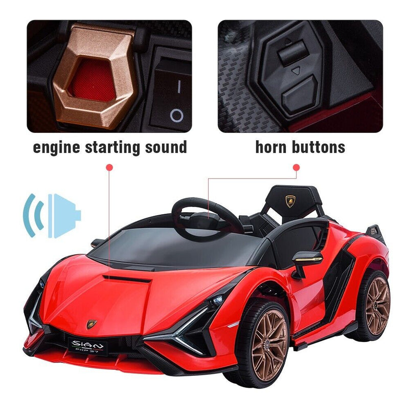 Load image into Gallery viewer, TOBBI 12V Kids Lamborghini SIAN Electric Car with Remote Control - The Perfect Ride for Young Drivers
