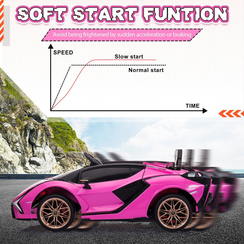 Load image into Gallery viewer, TOBBI 12V Kids Lamborghini SIAN Electric Ride-On Car with Parental Remote Control
