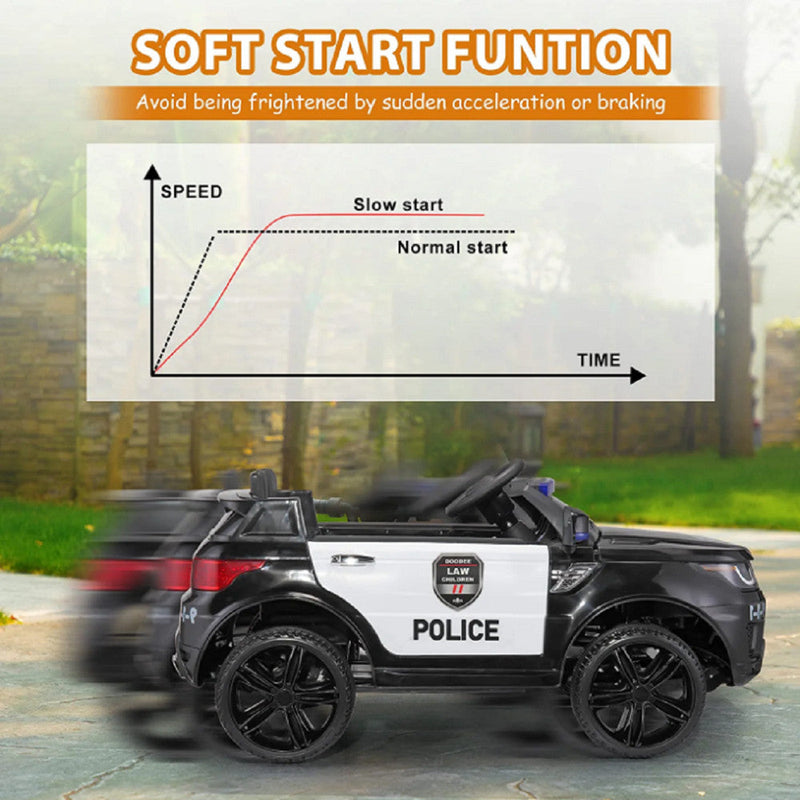 Load image into Gallery viewer, 12V Kids Police Ride-On SUV Car with Parental Remote Control
