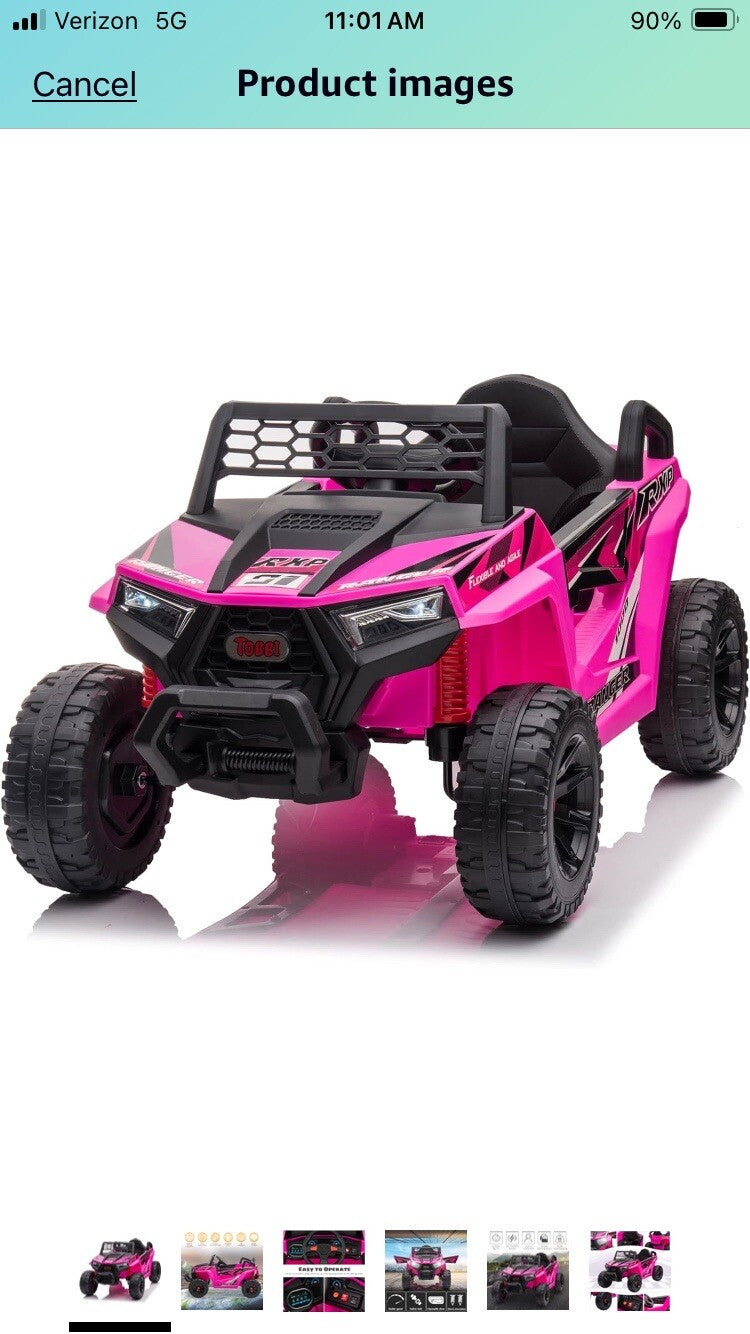 Load image into Gallery viewer, 12V Kids Electric Ride-On Car with Rechargeable Battery
