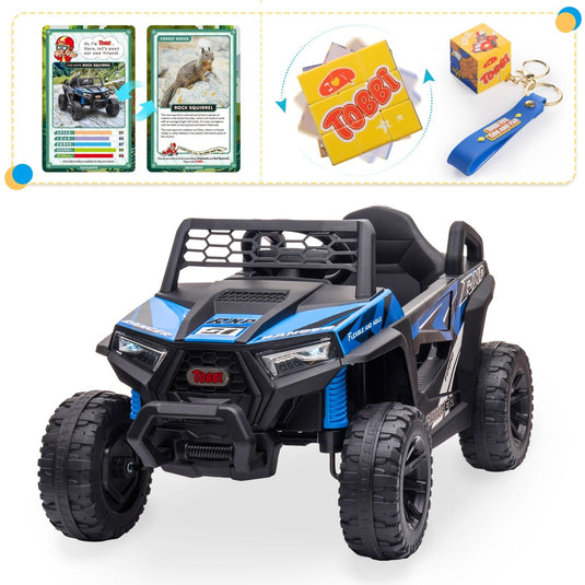 12V Electric Kids Ride-On Off-Road UTV Truck with Headlights, Music, and Horn