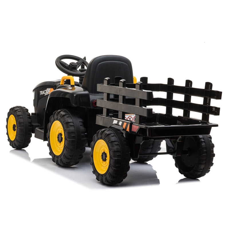 Load image into Gallery viewer, 12V Electric Ride-On Kids Tractor with Battery-Powered Toy Car and Trailer
