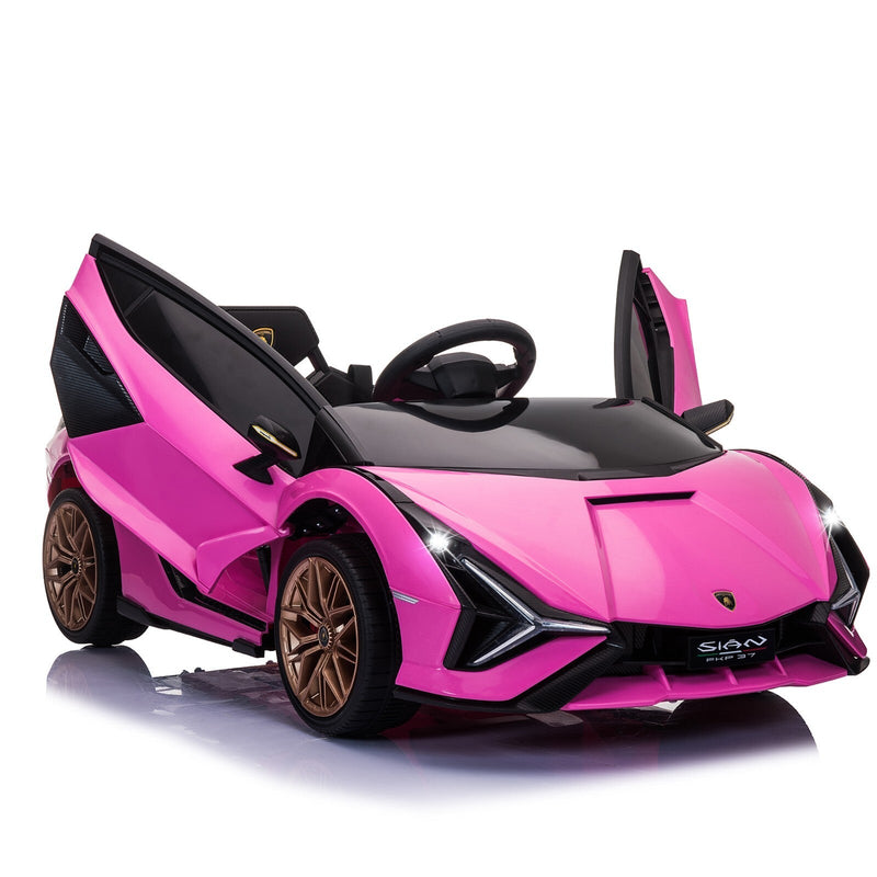 Load image into Gallery viewer, 12V Kids Electric Ride-On Lamborghini Sian Car with Remote Control

