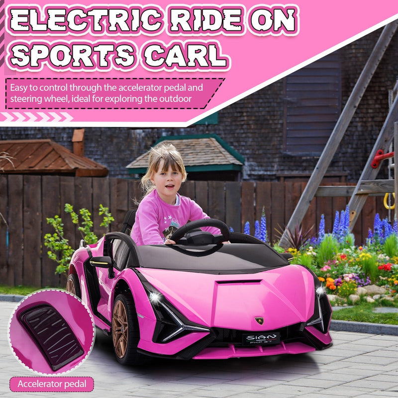 Load image into Gallery viewer, 12V Kids Electric Ride-On Lamborghini Sian Car with Remote Control
