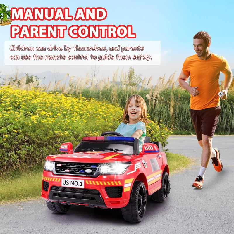Load image into Gallery viewer, 12V Kids Electric Police Ride-On Car with Remote Control and Siren

