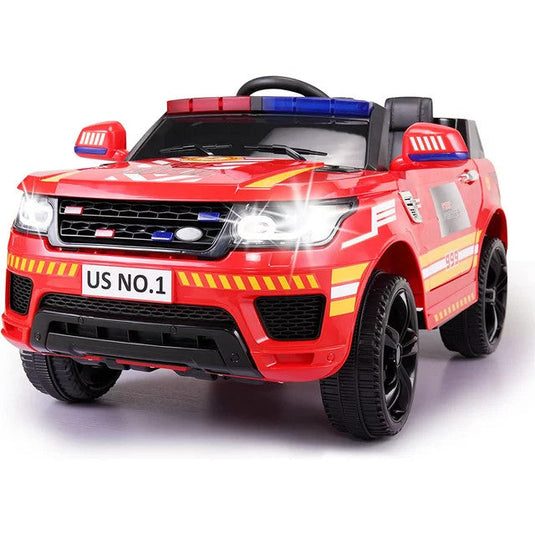 12V Kids Electric Police Ride-On Car with Remote Control and Siren