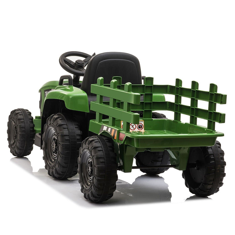 Load image into Gallery viewer, TOBBI 12V Kids Ride-On Tractor with Detachable Trailer and Illuminating Lights
