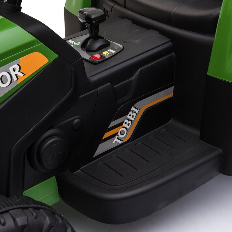 Load image into Gallery viewer, TOBBI 12V Kids Ride-On Tractor with Detachable Trailer and Illuminating Lights
