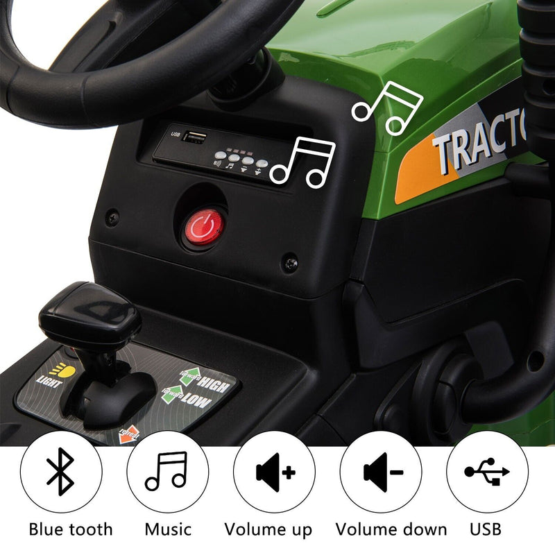 Load image into Gallery viewer, TOBBI 12V Kids Ride-On Tractor with Detachable Trailer - Electric Vehicle for Endless Fun!
