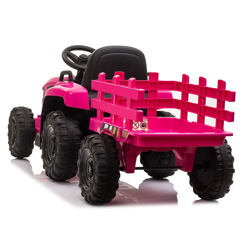 Load image into Gallery viewer, TOBBI 12V Kids Ride-On Tractor with Trailer and Dual Motors - Perfect Gift for Young Drivers
