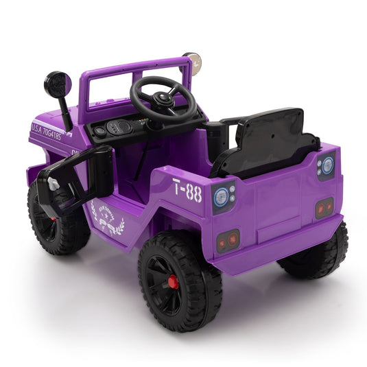 12V Electric Battery-Powered Ride-On Jeep Truck for Kids Ages 3-6
