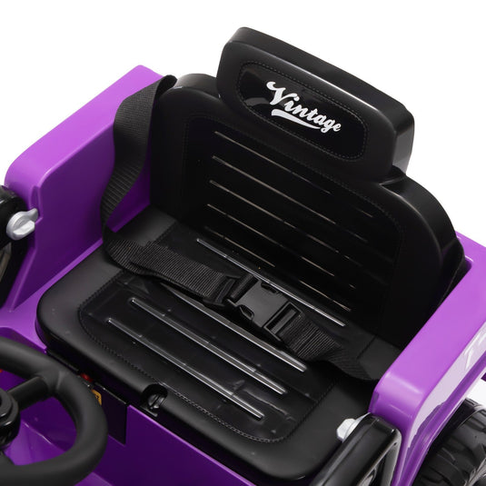 12V Electric Battery-Powered Ride-On Jeep Truck for Kids Ages 3-6