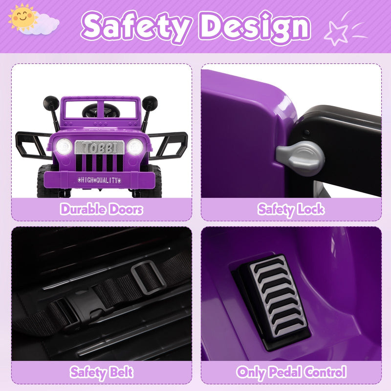 Load image into Gallery viewer, 12V Electric Battery-Powered Ride-On Jeep Truck for Kids Ages 3-6
