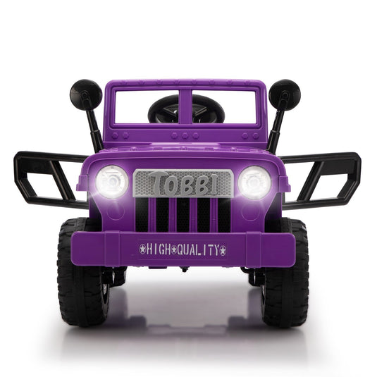 12V Electric Battery-Powered Ride-On Jeep Truck for Kids Ages 3-6