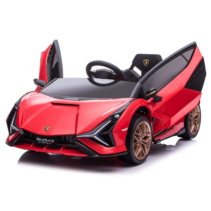 Load image into Gallery viewer, TOBBI 12V Lamborghini SIAN Electric Car for Kids with Remote Control - Red
