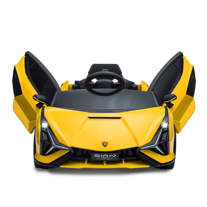 Load image into Gallery viewer, TOBBI 12V Lamborghini SIAN Electric Ride-On Car for Kids with 2.4G Remote Control

