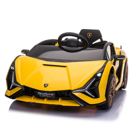 TOBBI 12V Lamborghini SIAN Electric Ride-On Car with Remote Control for Kids