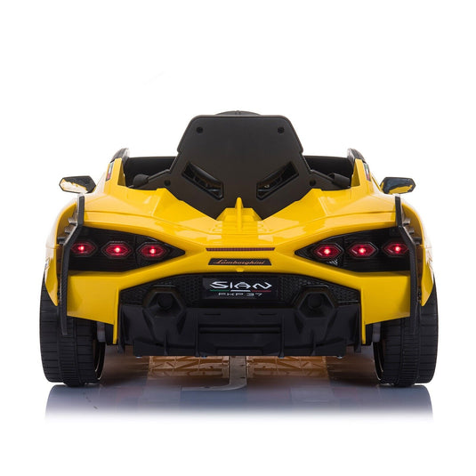 TOBBI 12V Lamborghini SIAN Electric Ride-On Car with Remote Control for Kids