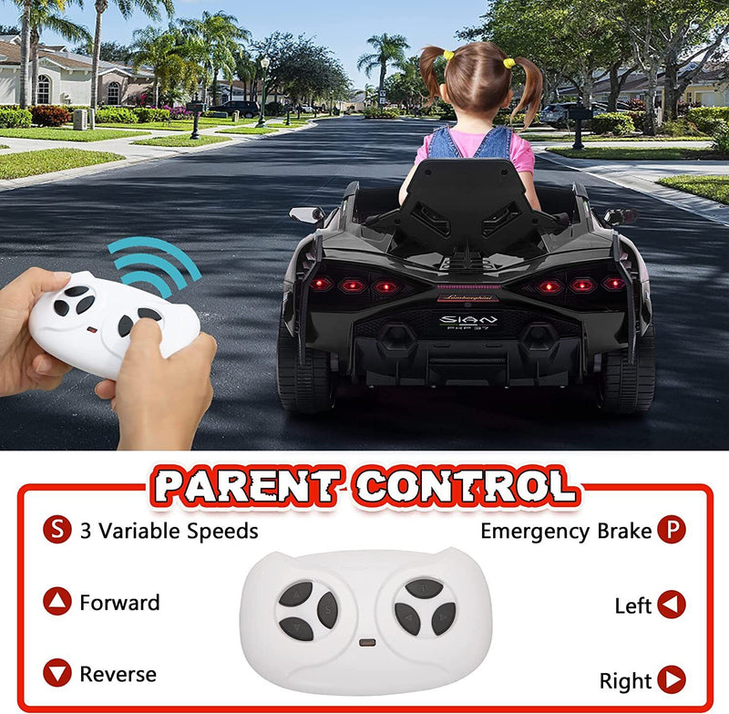 Load image into Gallery viewer, TOBBI 12V Lamborghini Sian Licensed Kids Electric Ride on Car with Parental Remote Control
