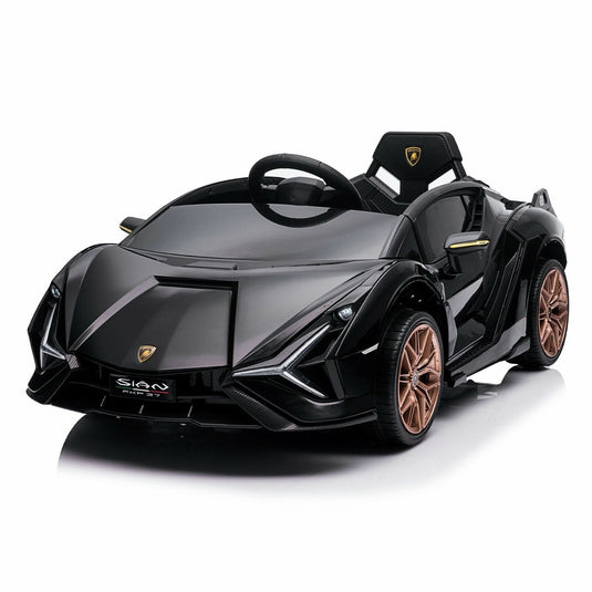 TOBBI 12V Lamborghini Sian Licensed Kids Electric Ride on Car with Parental Remote Control