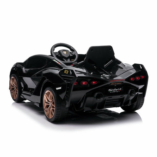 TOBBI 12V Lamborghini Sian Licensed Kids Electric Ride on Car with Parental Remote Control