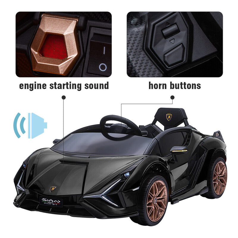 Load image into Gallery viewer, TOBBI 12V Lamborghini Sian Licensed Kids Electric Ride on Car with Parental Remote Control
