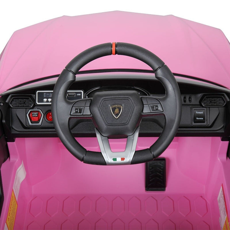 Load image into Gallery viewer, TOBBI 12V Lamborghini SUV Ride-On Car for Kids with Remote Control and MP3 Player, Pink
