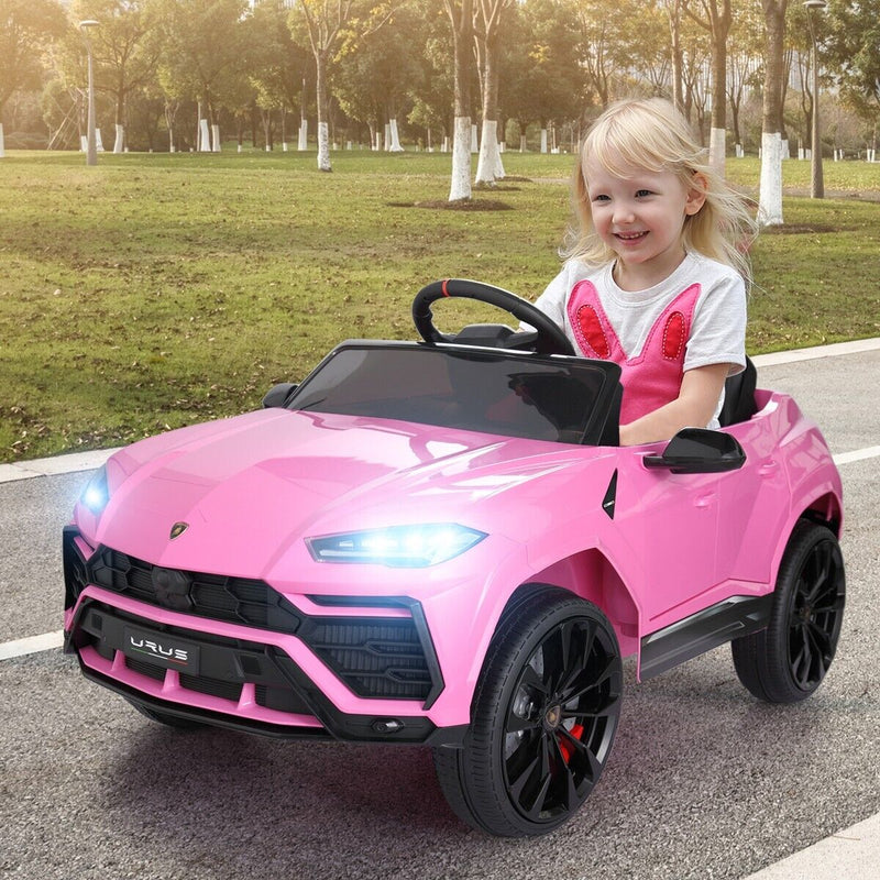 Load image into Gallery viewer, TOBBI 12V Lamborghini SUV Ride-On Car for Kids with Remote Control and MP3 Player, Pink
