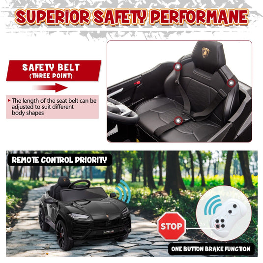 TOBBI 12V Lamborghini Urus Licensed Kids Ride on Car - Electric Motorized Vehicle for Endless Fun!