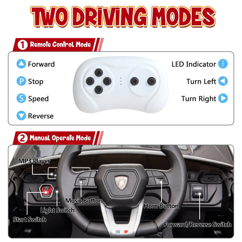 Load image into Gallery viewer, TOBBI 12V Lamborghini Urus Licensed Kids Ride on Car with Music - Black
