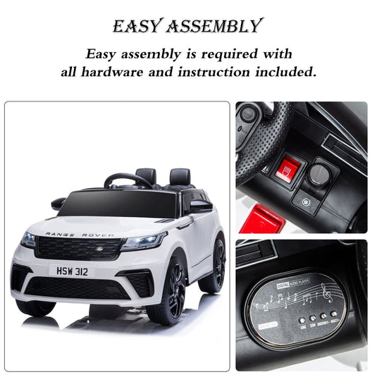 TOBBI 12V Licensed Kids SUV Ride-On Car with 2.4G RC and Soft Start Technology