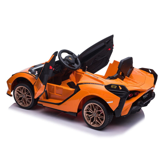 TOBBI 12V Licensed Lamborghini Sian Battery Powered Ride On Car for Kids with Remote Control