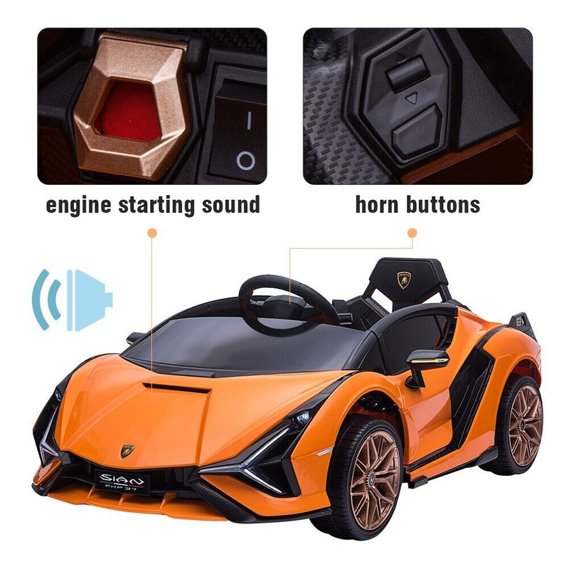 Load image into Gallery viewer, TOBBI 12V Licensed Lamborghini Sian Battery Powered Ride On Car for Kids with Remote Control
