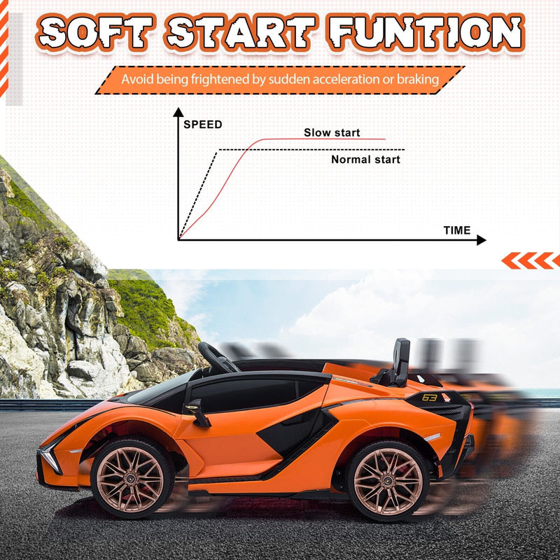 Load image into Gallery viewer, TOBBI 12V Licensed Lamborghini Sian Battery Powered Ride On Car for Kids with Remote Control
