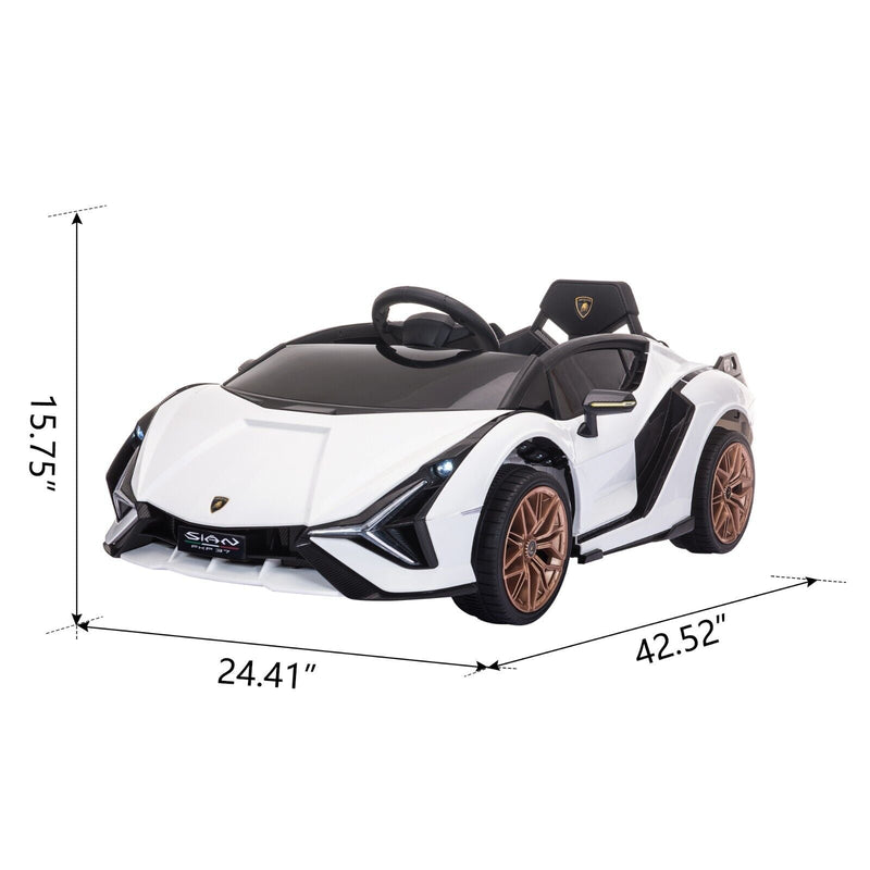 Load image into Gallery viewer, TOBBI 12V Licensed Lamborghini Sian Electric Kids Ride-On Car with Customizable Stickers
