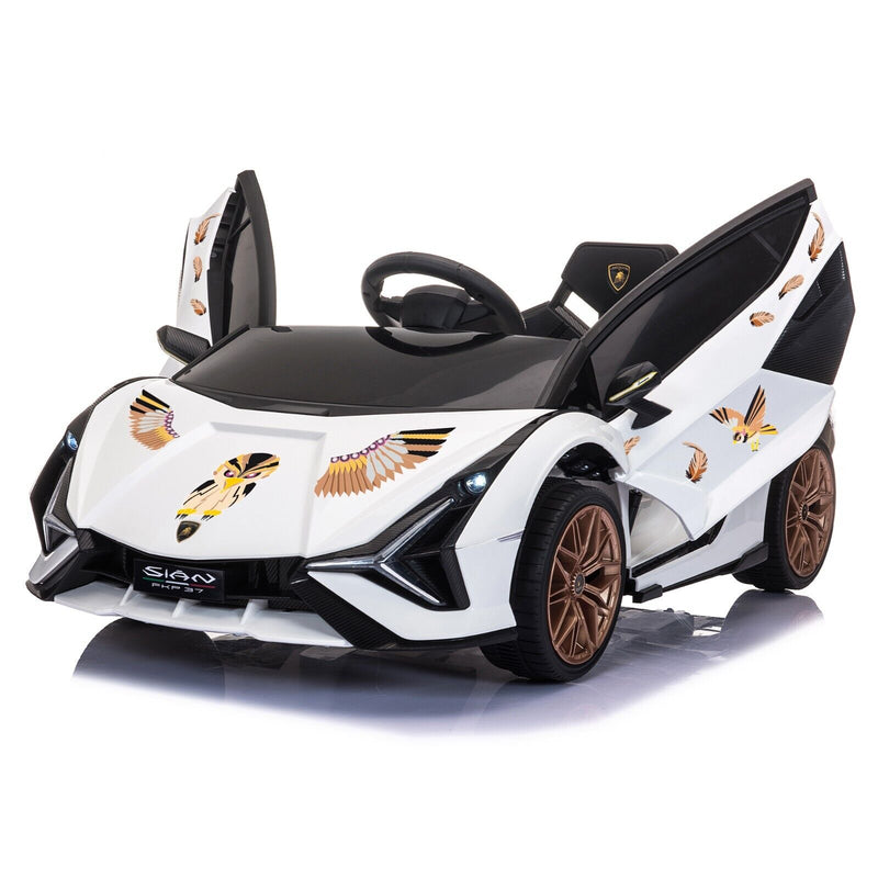 Load image into Gallery viewer, TOBBI 12V Licensed Lamborghini Sian Electric Kids Ride-On Car with Customizable Stickers
