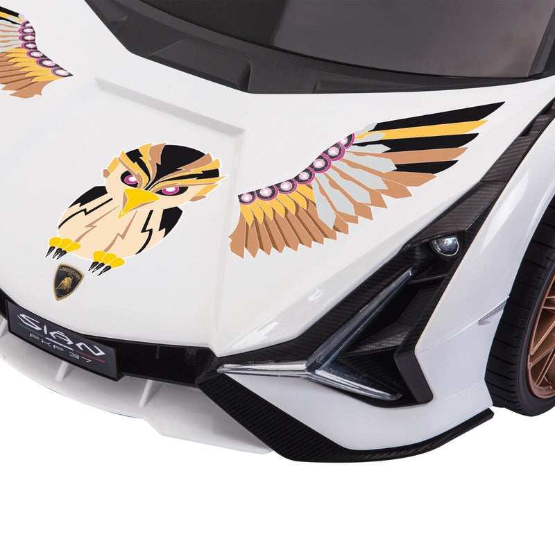 Load image into Gallery viewer, TOBBI 12V Licensed Lamborghini Sian Electric Kids Ride-On Car with Customizable Stickers
