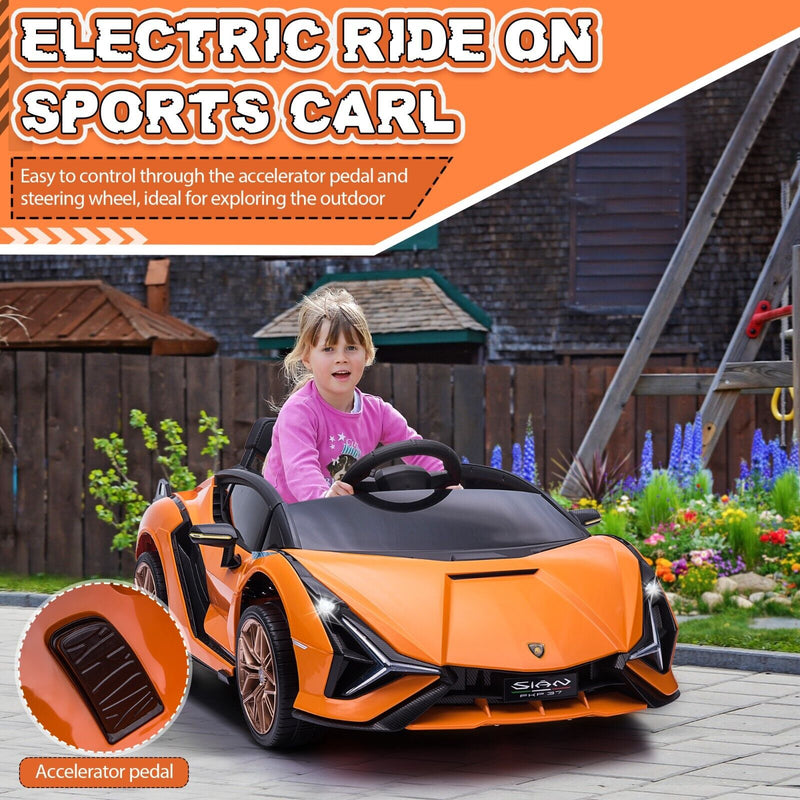 Load image into Gallery viewer, TOBBI 12V Licensed Lamborghini Sian Ride On Car for Kids with Remote Control and Battery Power
