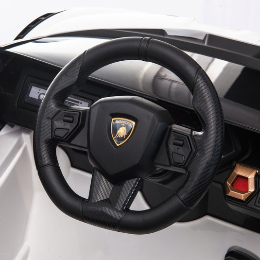 TOBBI 12V Licensed Lamborghini Sian Ride-On Car for Kids with Remote Control, Scissor Doors, and MP3 Player