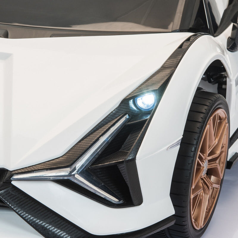 Load image into Gallery viewer, TOBBI 12V Licensed Lamborghini Sian Ride-On Car for Kids with Remote Control, Scissor Doors, and MP3 Player
