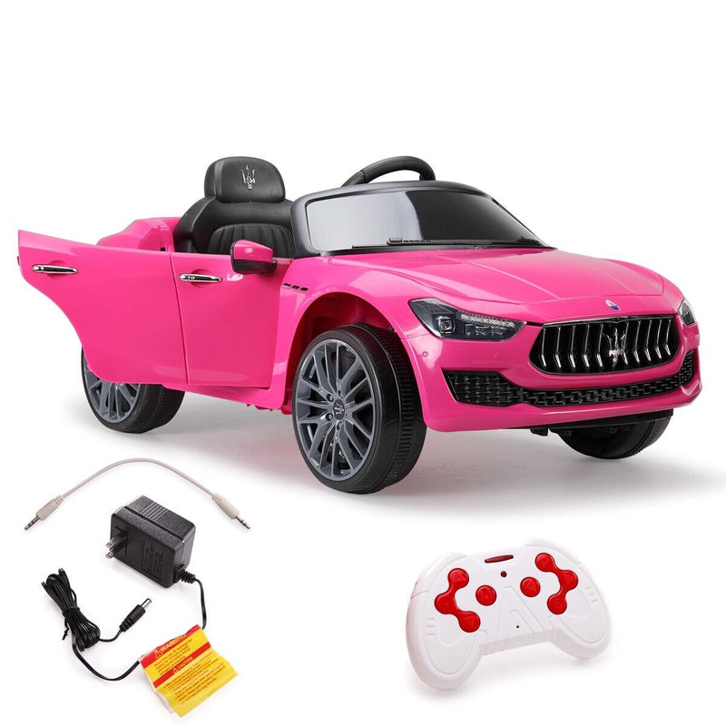 Load image into Gallery viewer, TOBBI 12V Licensed Maserati Gbili Kids Ride on Car with Remote Control, Pink

