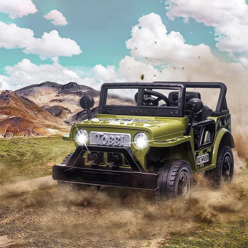 Load image into Gallery viewer, 12V Battery-Powered Kids Off-Road Ride-On Truck with 4 Wheels
