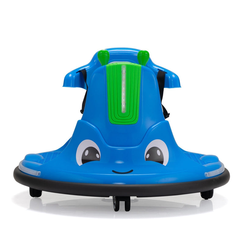 Load image into Gallery viewer, 12V Ride-On Bumper Car with 360° Spinning, Remote Control, Dual Motors, and LED Lights
