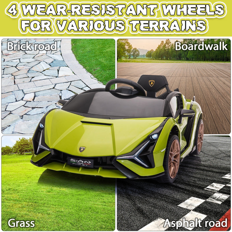 Load image into Gallery viewer, 12V Kids Electric Ride-On Car Licensed Lamborghini Sian with Remote Control and MP3 Player
