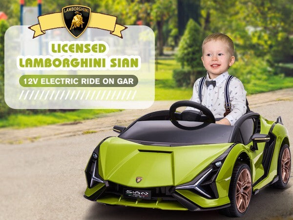 Load image into Gallery viewer, 12V Kids Electric Ride-On Car Licensed Lamborghini Sian with Remote Control and MP3 Player
