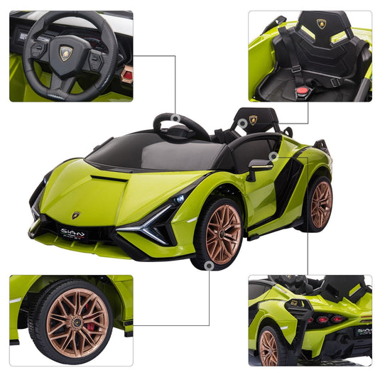 12V Kids Electric Ride-On Car Licensed Lamborghini Sian with Remote Control and MP3 Player