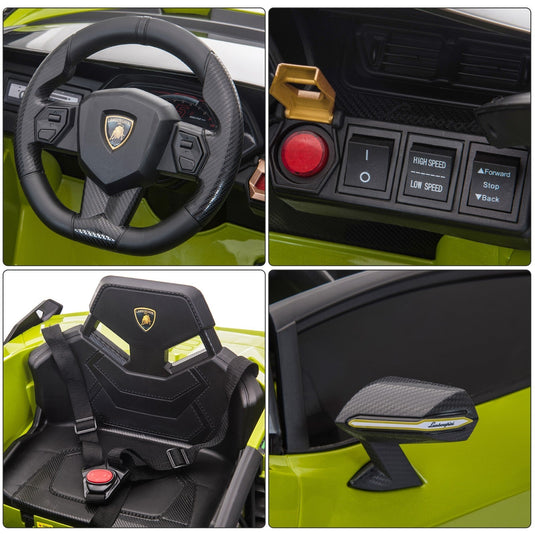 12V Kids Electric Ride-On Car Licensed Lamborghini Sian with Remote Control and MP3 Player